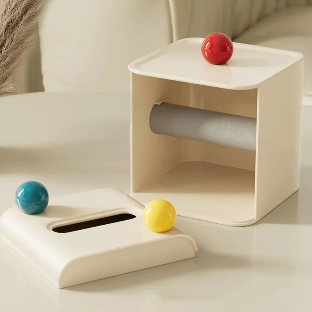 Fashion Dopamine Tissue Box Creative Desktop Dining Table Storage Holder Roll Paper Towel Napkin Box Office Living Room Oasis Select