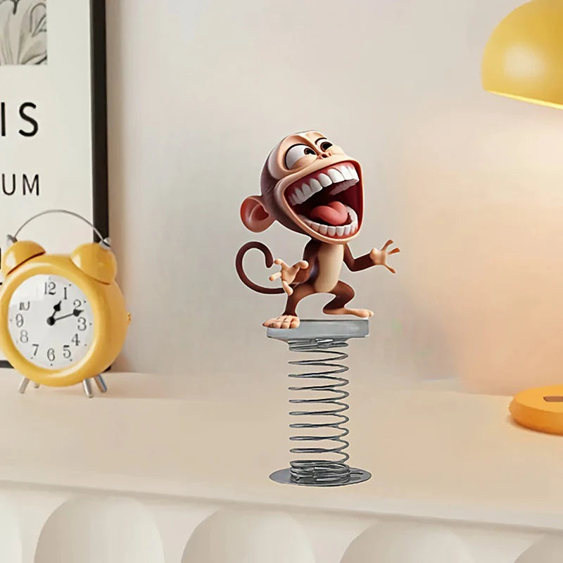 2D Acrylic Car Accessory: 1/2/3Pcs Fun Monkey Bobblehead Pendant Oasis Select