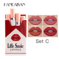 4pcs/set Lasting Stick Waterproof Lip Set - Long-lasting Matte Lipstick with Clear Finish - Perfect Valentine's Day Gift for Her Oasis Select 10475-C