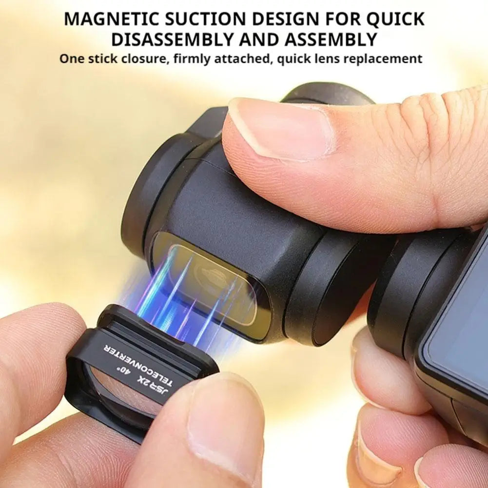 DJI Osmo Pocket 3 Macro Zoom 2× Magnetic Teleconverter Lens