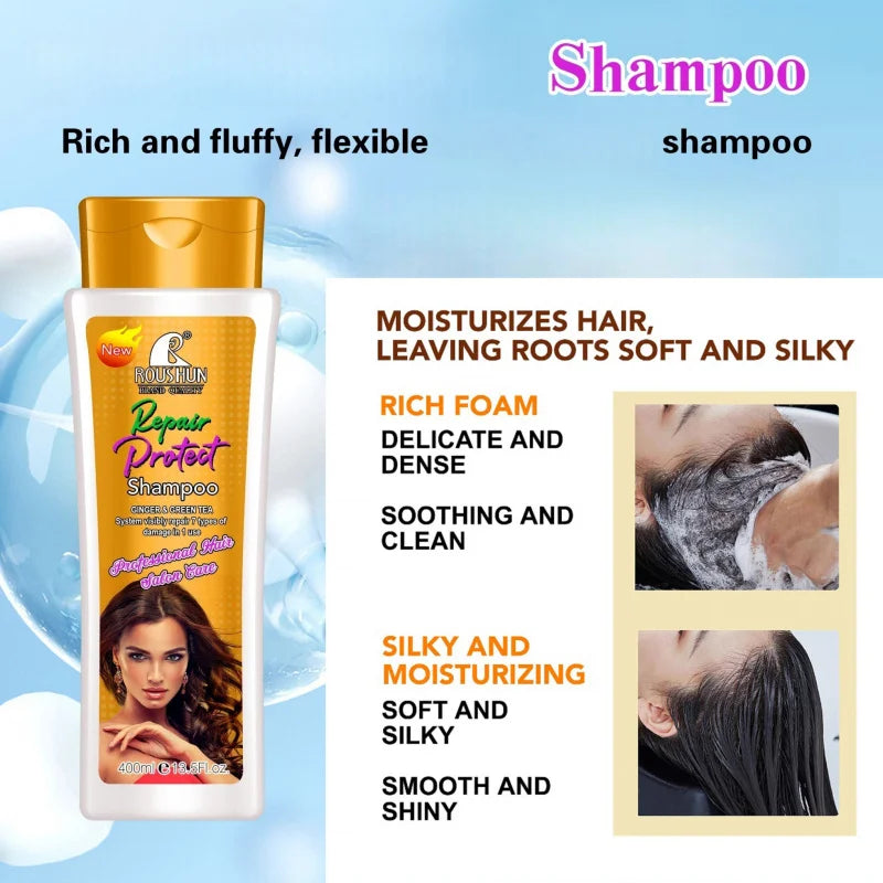 ROUSHUN Ginger Shampoo & Coconut Conditioner Set | Unisex