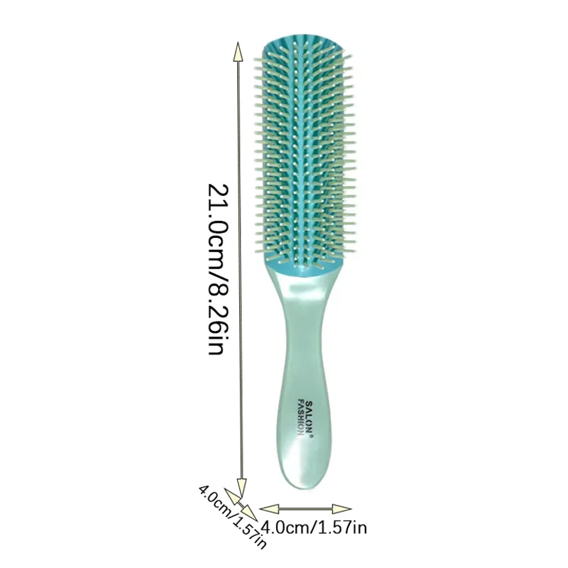 9-Row Detangling Hair Brush – Cushion Scalp Massage Comb Detangling Hair Brush Oasis Select