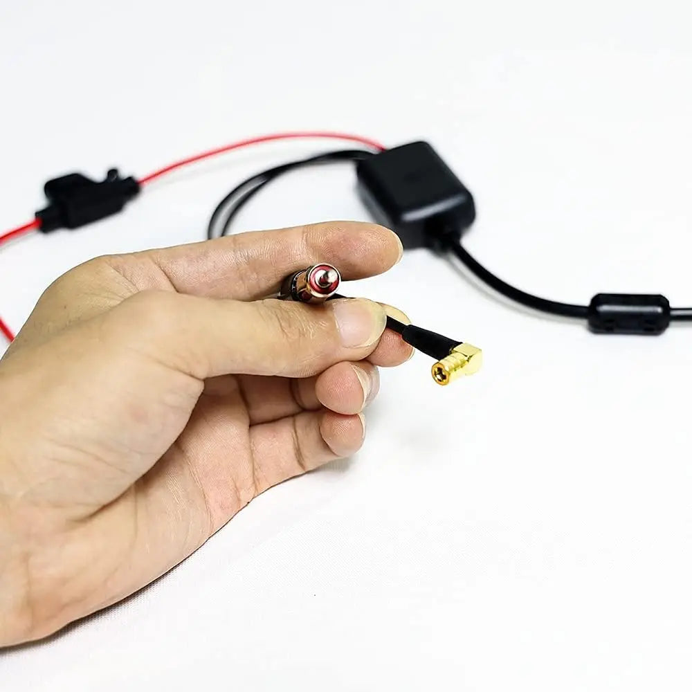 12V Active DAB FM AM Radio Antenna Signal Amplifier for Car - Enhance FM/AM Signal Reception Oasis Select