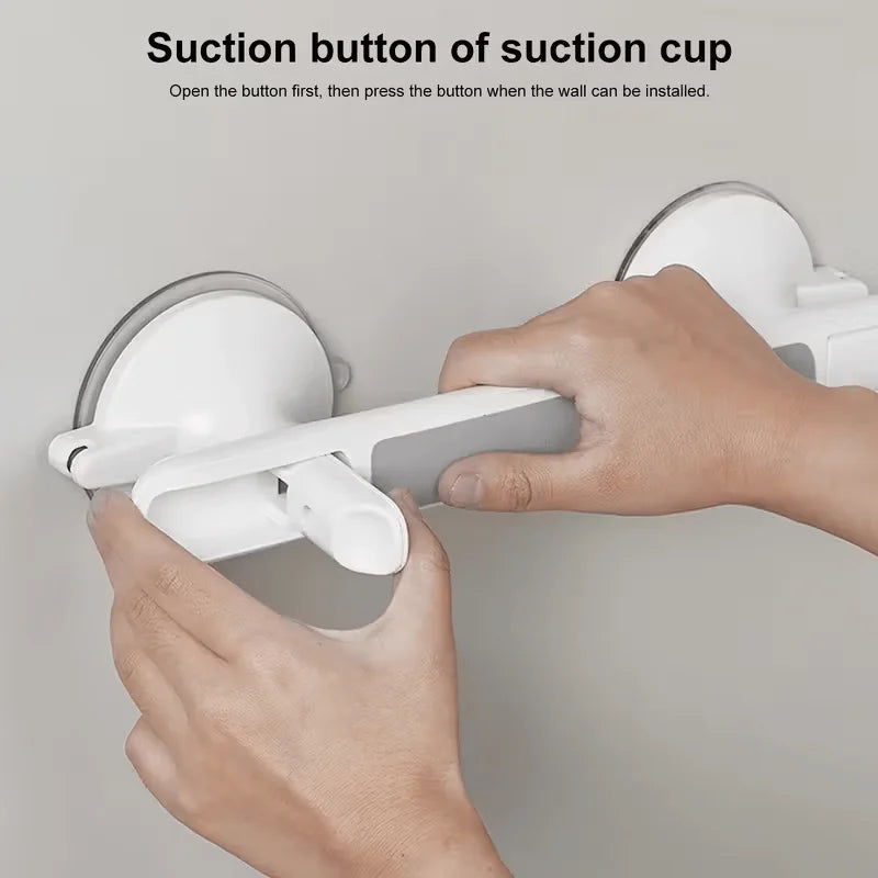 1pc Powerful Suction Cup Safety Handrail – No Drill, Easy Install, Mobility Aid for Bathroom, Kitchen,Living Room, Works on Tile Oasis Select
