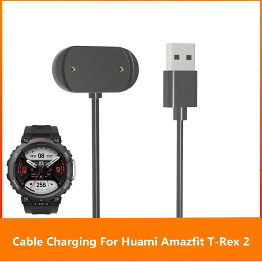 2025 Cable Charging For Huami Amazfit T-Rex 2 Fast Portable Charging Charger For Amazfit T-Rex 2 TRex2 Charger Dock Stand Holder Oasis Select For T-Rex 2 A2169