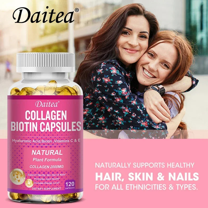 Collagen Biotin Supplement – Hair, Skin, Nails & Energy Boost