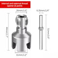 DN15/DN20 Internal External Thread Maker Drill Bit Adapter PVC Tube Threading Tap For Water Pipeline Installation Maintenance Oasis Select Three-quarter inch