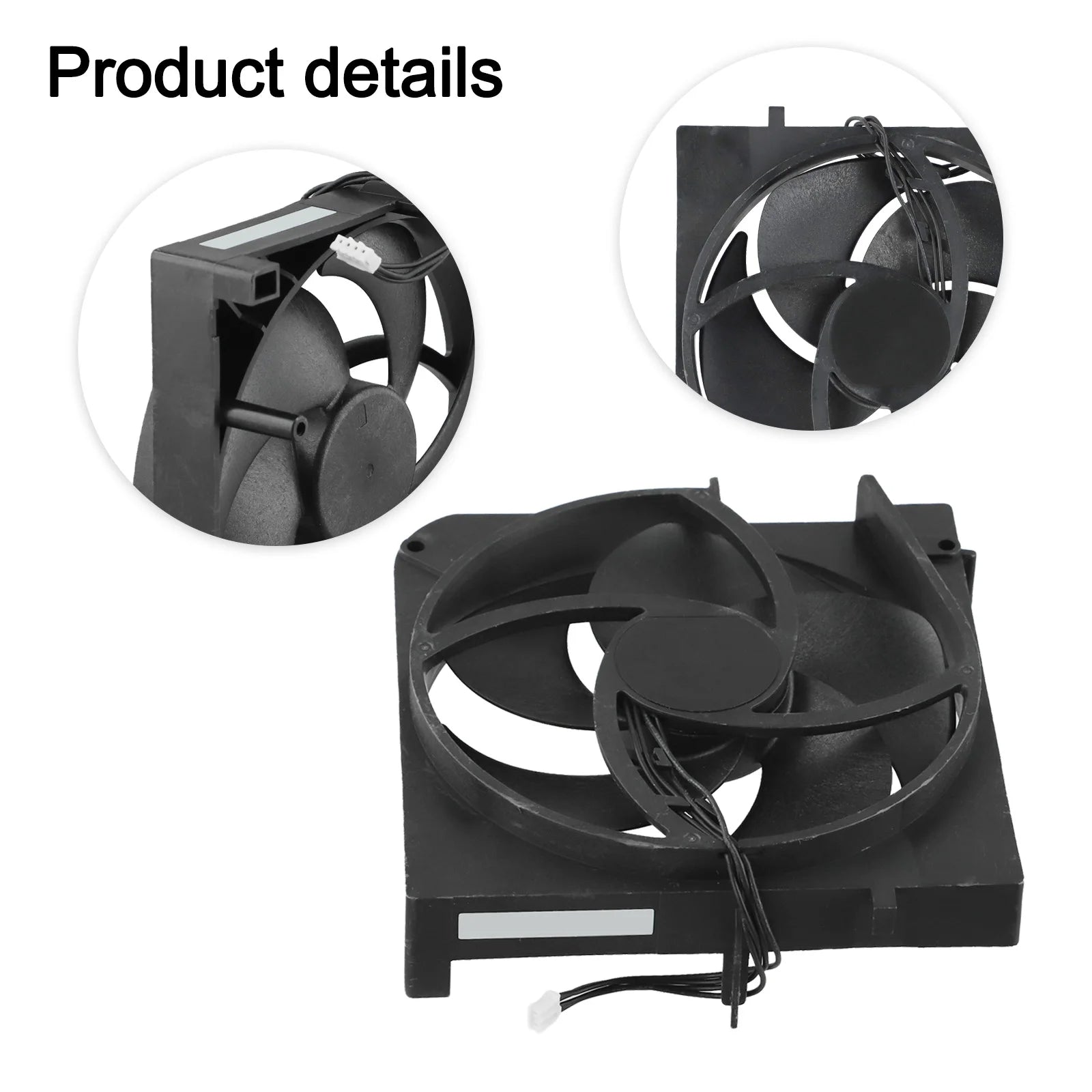 Black Intercooler Fan Enhanced Cooling Performance Fan Accessory CPU Cooling Fan Compact Size For XBOX Series S Oasis Select
