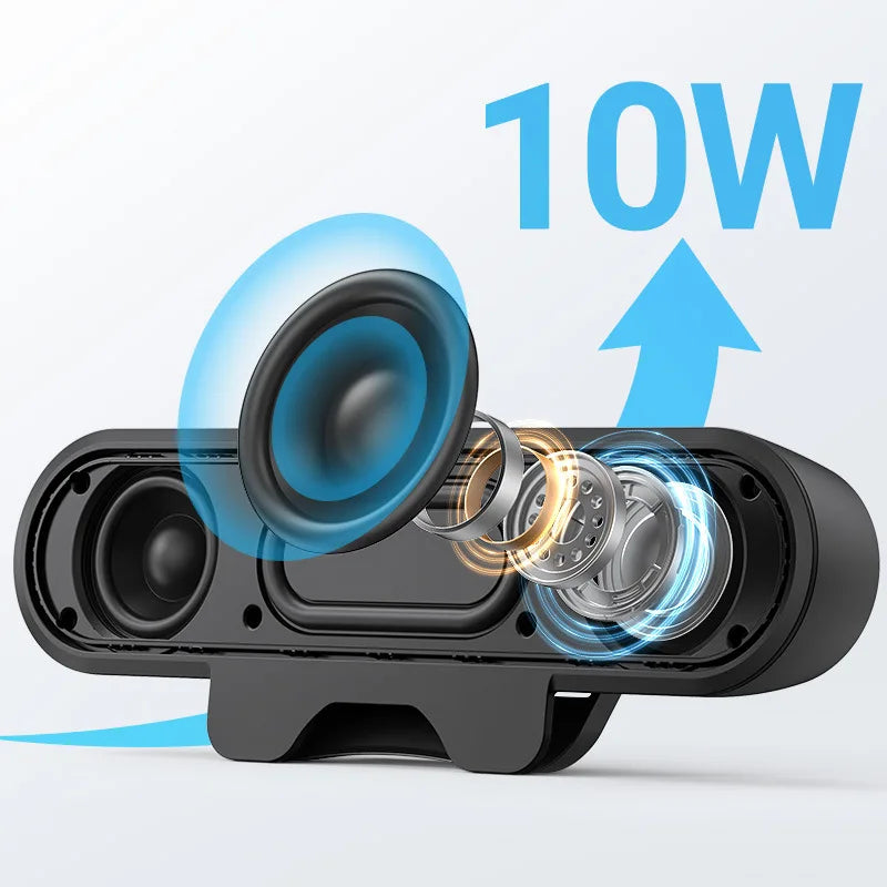 AyeBeau Mini USB Wired Soundbar Speaker for PC, TV & Laptop