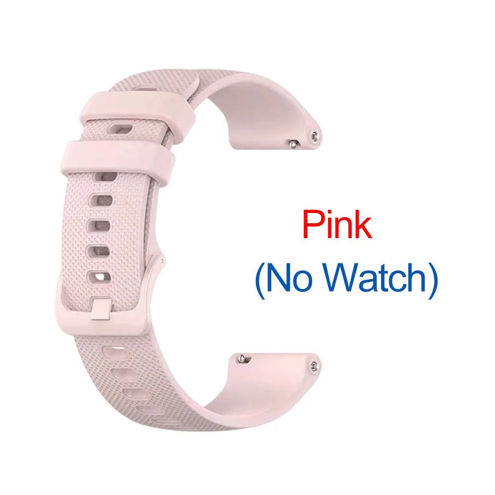 18mm Silicone Watch Strap – Garmin, Fossil, Huawei & More Silicone Watch Band Oasis Select Rose Pink 18mm