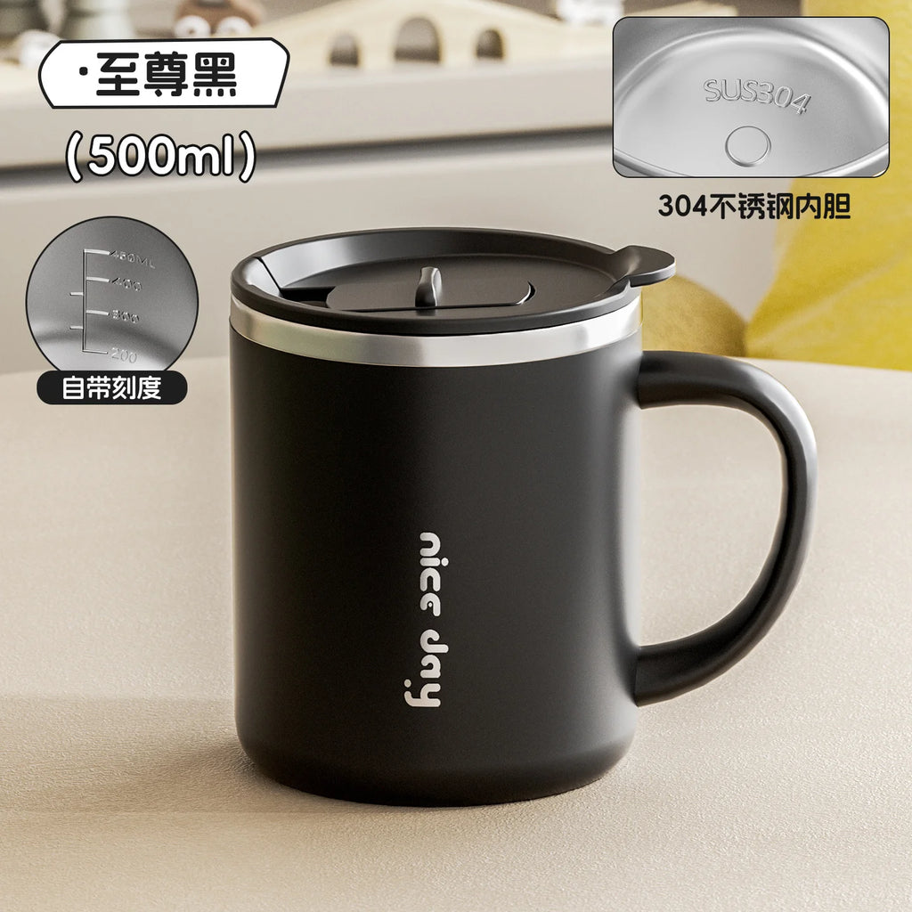 500ml Insulated Coffee Mug | 304 Stainless Steel Travel Cup Insulated Travel Mug Oasis Select Black 500ML