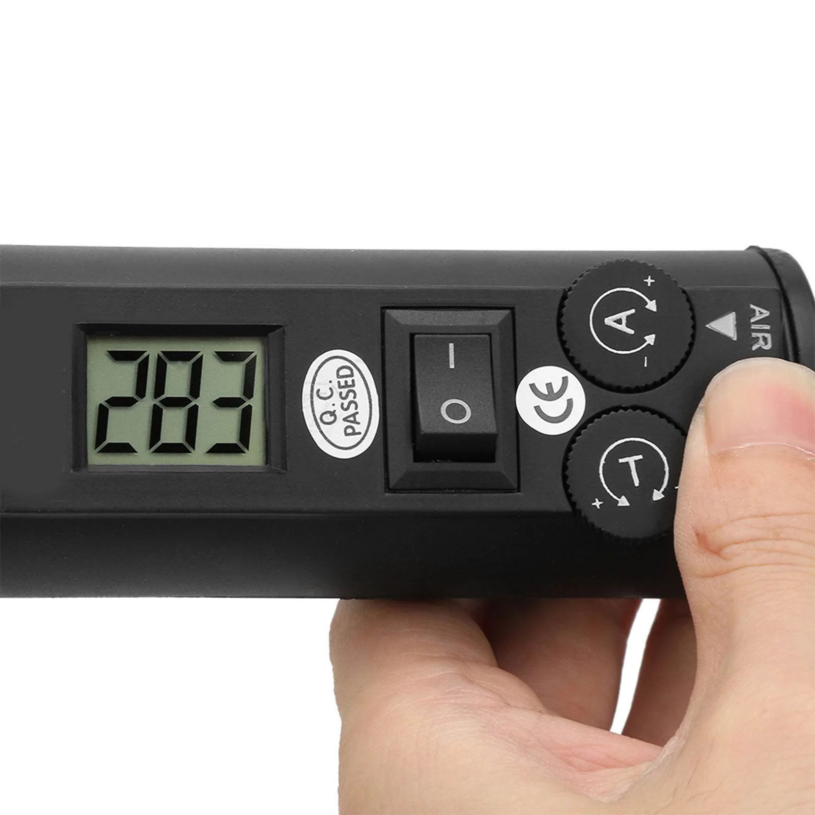 Portable Hot Air Gun Handheld 450W LCD Adjustable Electronics Soldering Desoldering Digital Heat Gun Temperature Control GJ8018L Oasis Select