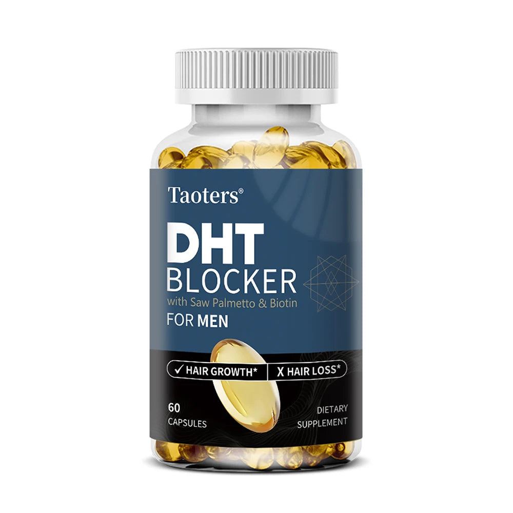 DHT Blocker Hair Growth Supplement – Saw Palmetto & Biotin Hair Growth Supplement Oasis Select 60 count-1 bottle