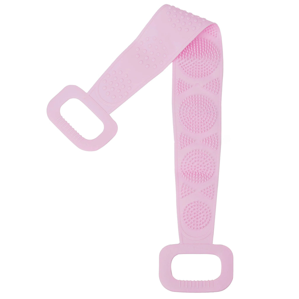 1/2 Silicone Scrubber Back Massage Exfoliating Sponge Bathroom Bath Brush Scrub Shower Brush Body Wash Scrub Removal Bath Spong Oasis Select 1pc Pink