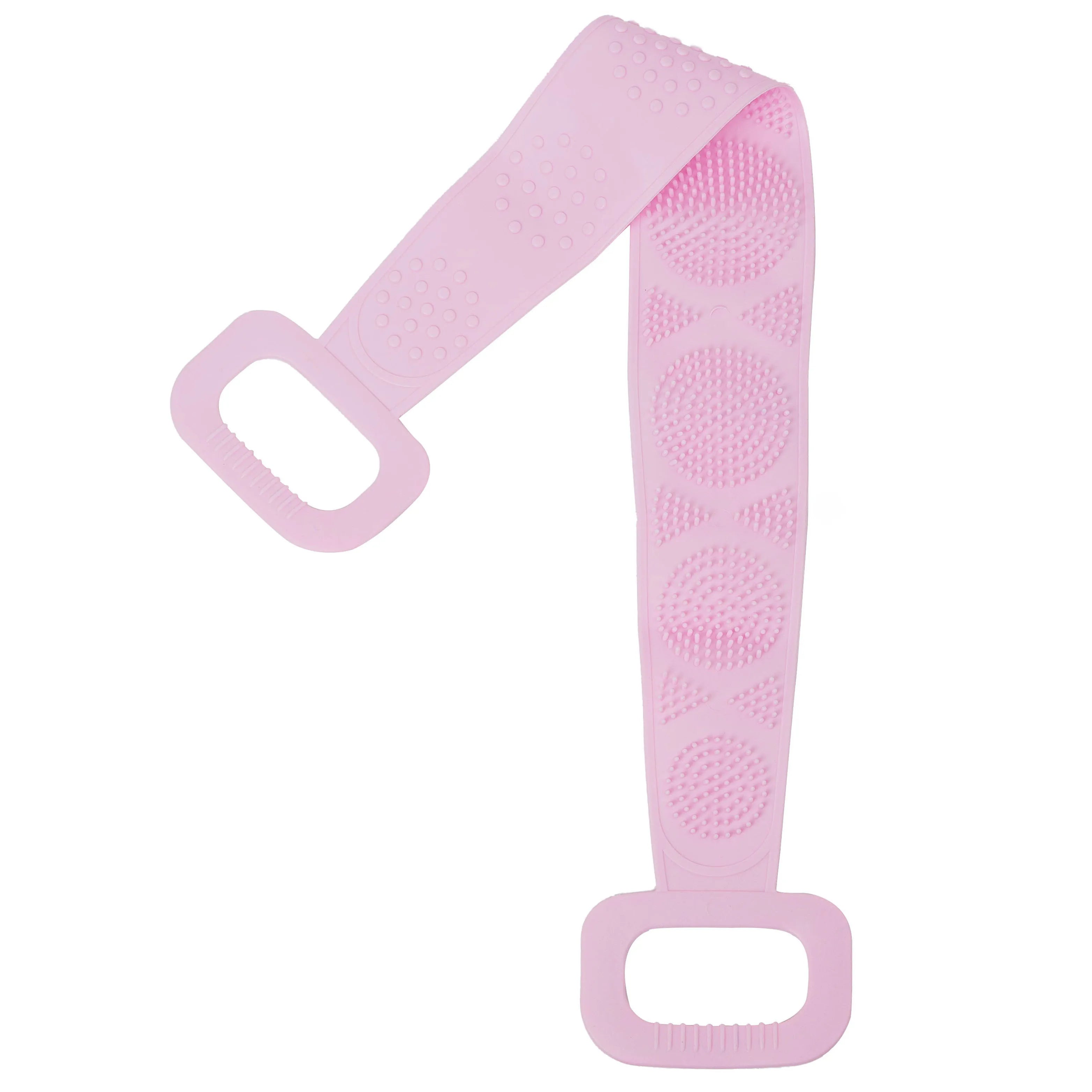 1/2 Silicone Scrubber Back Massage Exfoliating Sponge Bathroom Bath Brush Scrub Shower Brush Body Wash Scrub Removal Bath Spong Oasis Select 1pc Pink