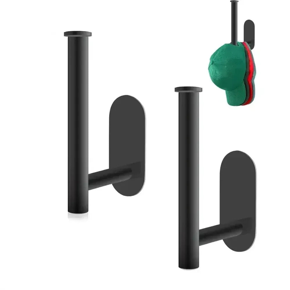 Punch-Free Stainless Steel Wall Hook | Hat & Cap Organizer