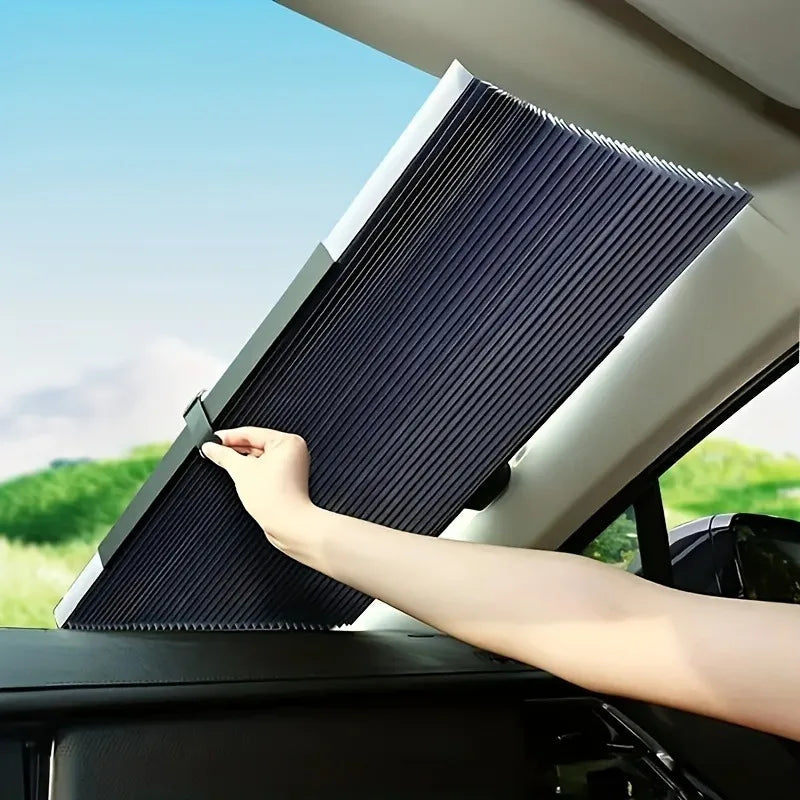 Universal Car Window Sunshade – UV Blocking Sun Visor Curtain