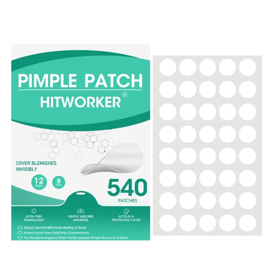 Water gel acne patch, invisible day and night, thin edge design, easy to tear and apply, daily facial care patch Oasis Select WHITE
