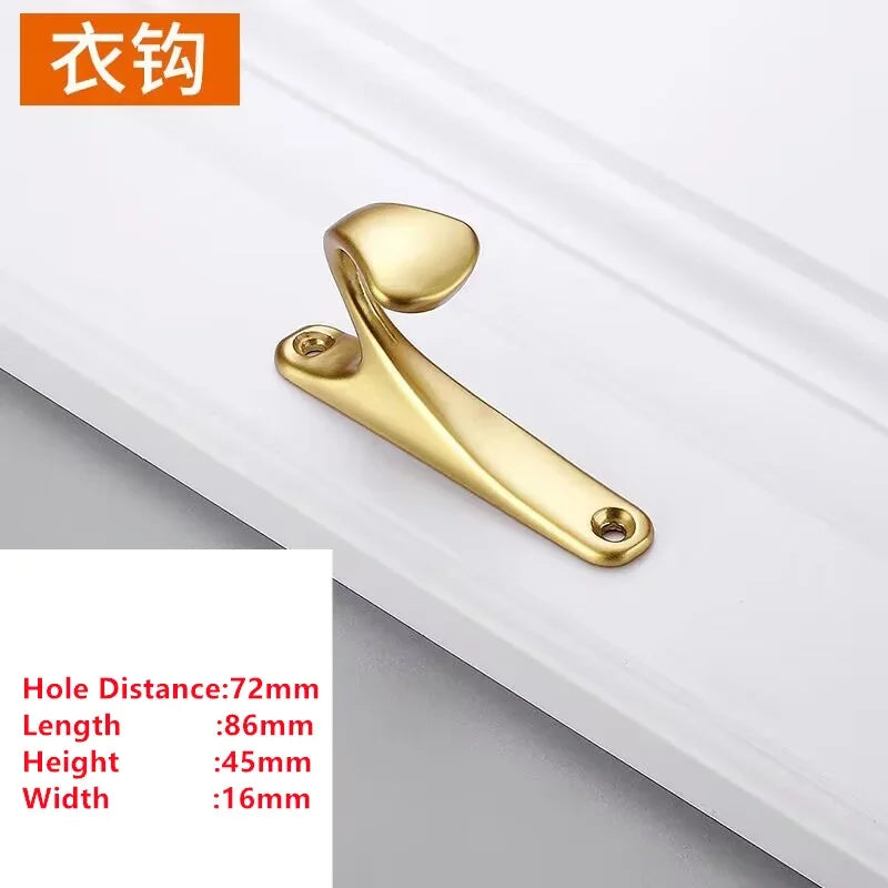 Pearl Gold Aluminum Cabinet Drawer Handle & Furniture Knob