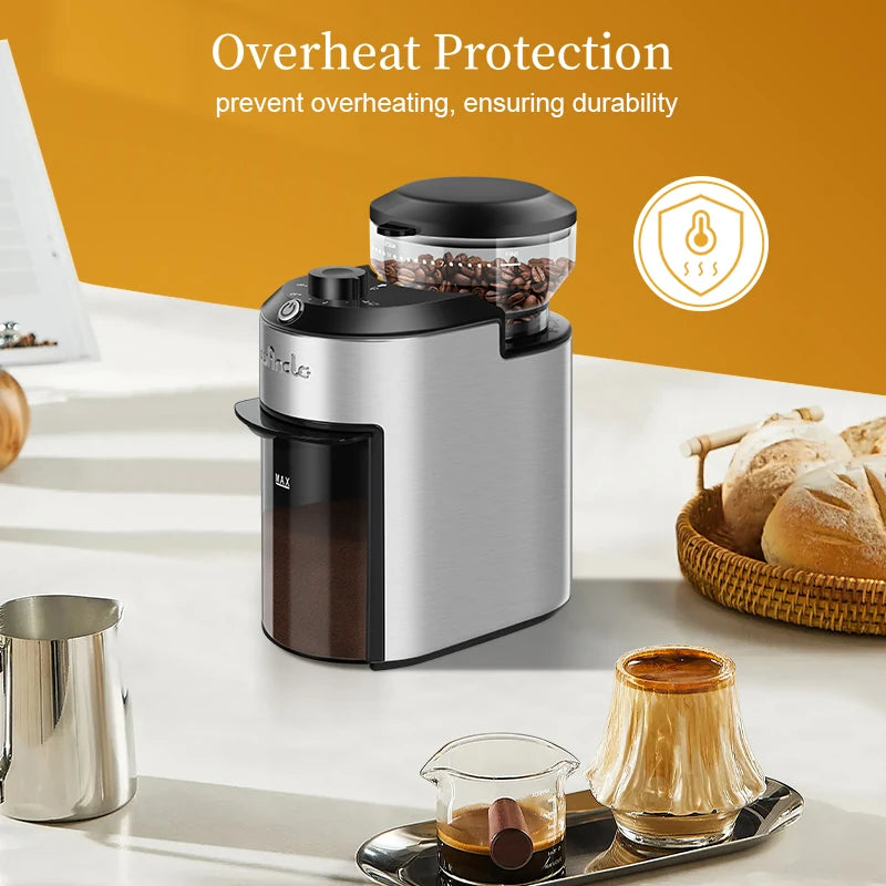 Automatic Burr Coffee Grinder 200W Electric Coffee Bean Grinder with 28 Precise Grind Settings Stainless Steel Grinding Machine Oasis Select