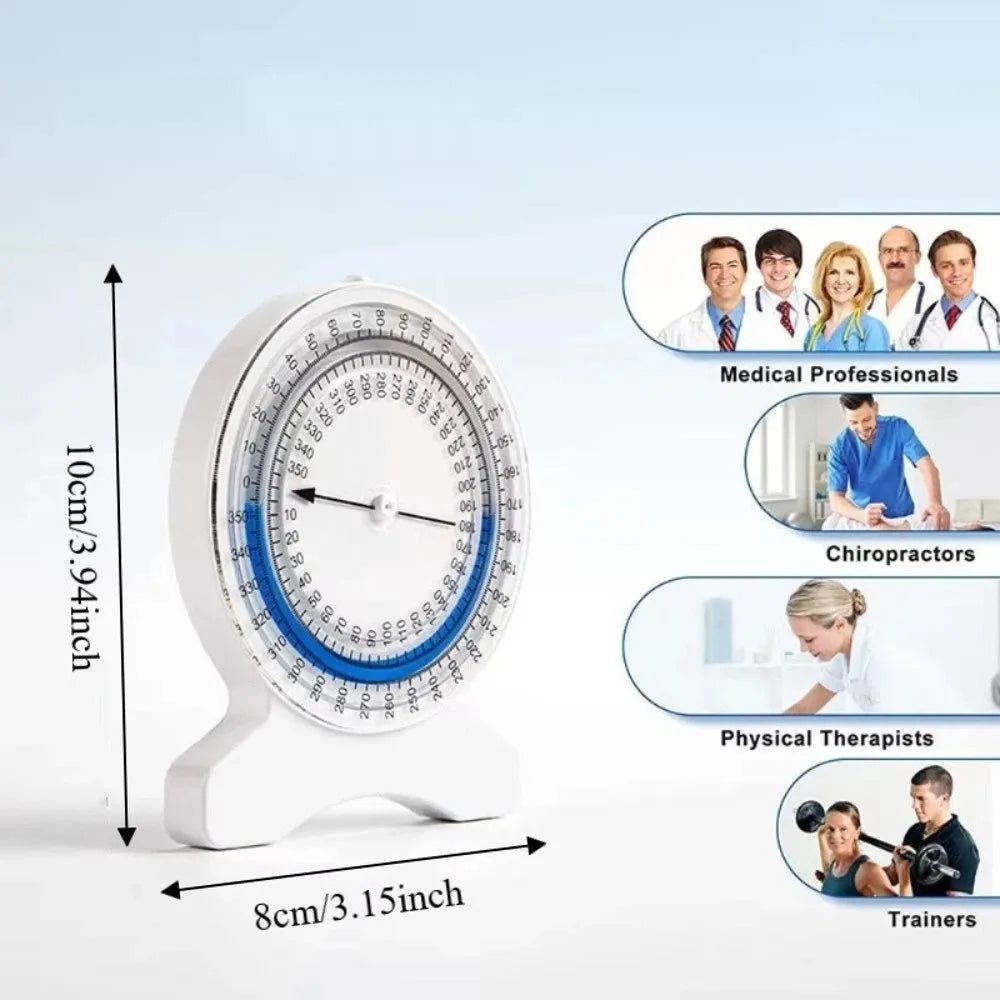 360° Bubble Inclinometer – Leak-Proof Range of Motion Gauge