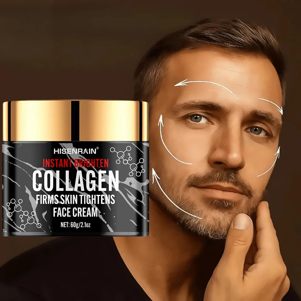 HISENRAIN Collagen & Retinol Face Cream – Men's Moisturizer