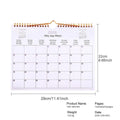 Wall Calendar 2026 12 Month Multilingual Coil Wall Calendar Modern Decorative Planner for Bedroom Dormitory Apartment Family Oasis Select Horizontal version A