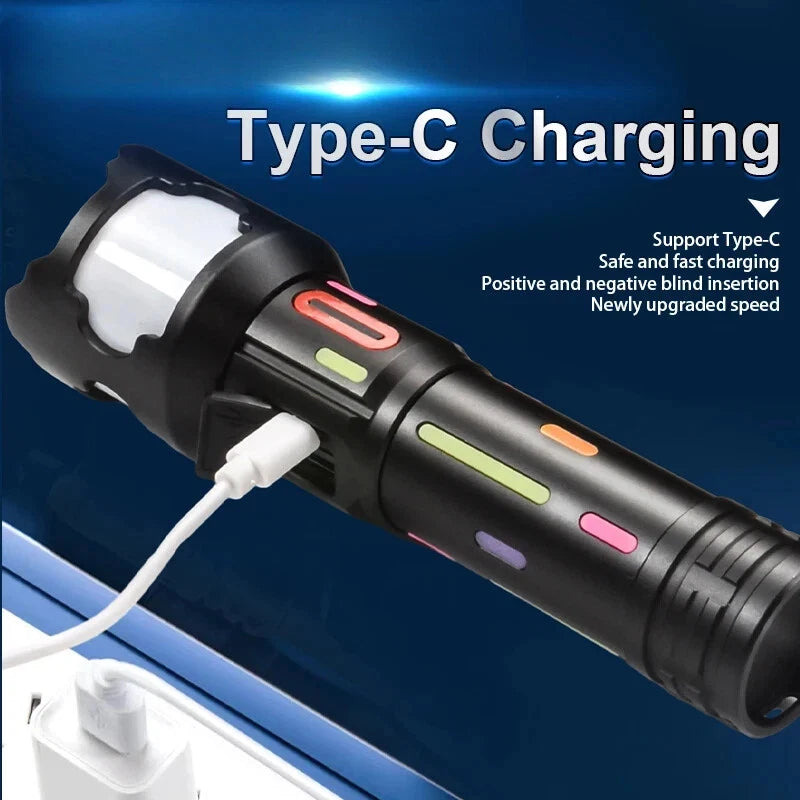 POCKETMAN 3800 Lumen LED Zoom Torch | USB Rechargeable Flashlight