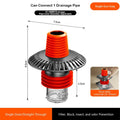 Anti-Odor Floor Drain Connector | Multi-Port Hose Adapter