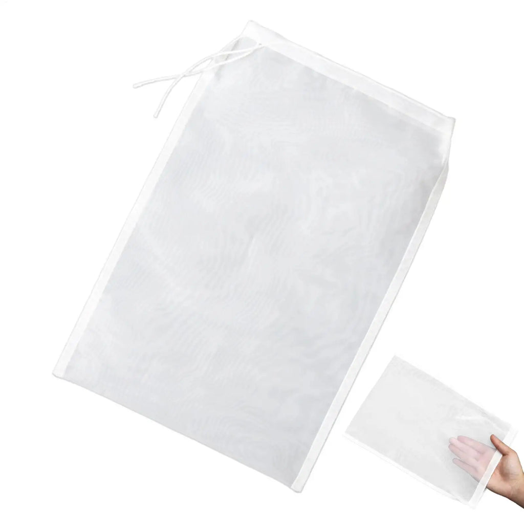 Mesh Strainer Bag 200 Mesh Filter Squeeze Water Bag Nut Milk Net Yogurt Tea Beer Food Filter Strainers Mesh Kitchen Strainer Bag Oasis Select