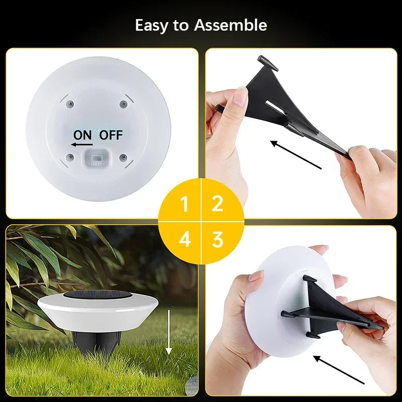 1-10PCS Solar Powered Lawn Lights Outdoor Waterproof Garden Lights LED Floor Lights Landscape Lighting Buried for Yard Decor Oasis Select