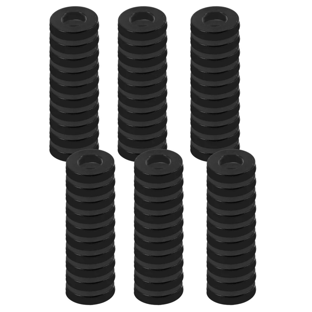 60pcs Fitting Rings Washer White Plastic For Interior Doors Washer Hinge 0.5-1.2mm Insulation Flat Gasket Oasis Select