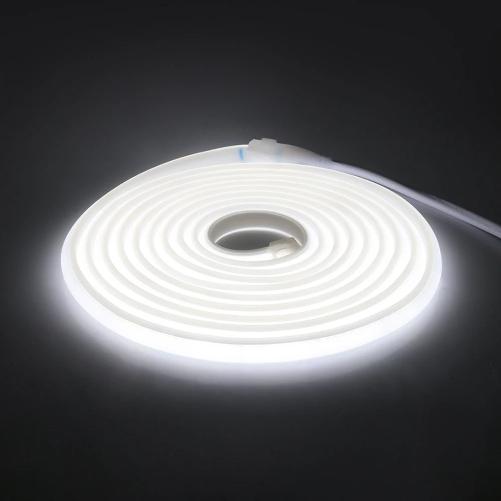 COB LED Strip Wall Lights AC 110V 220V Waterproof EU/US Kit High Brightness Flexible Ribbon for Garden Home Party Ambinet Decor Oasis Select