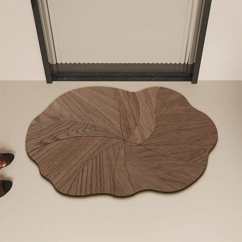 Bathroom Mats with Retro Water Absorbing and Anti Slip Properties Dirt Resistant and Easy To Maintain Made of Diatomaceous Earth Oasis Select