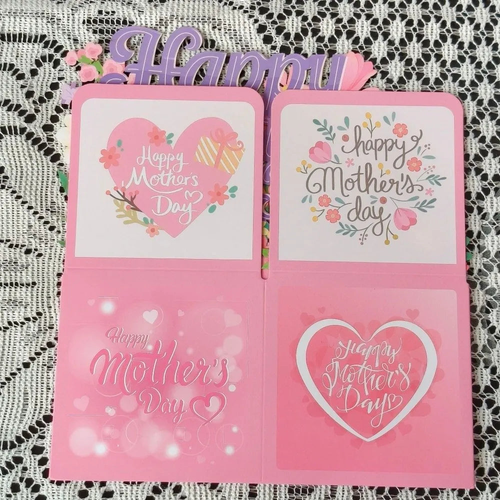 Sweet Floral Mother's Day Card | Cardstock Gratitude Postcard