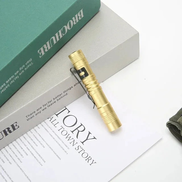 Mini LED Pen Flashlight 300LM | Pocket Torch with Clip, AAA
