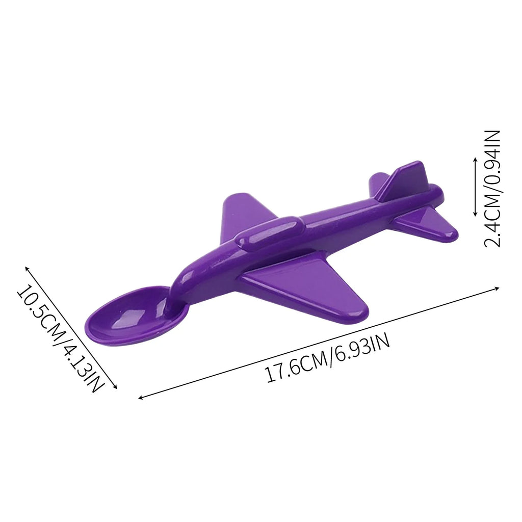 Airplane Shape Feeding Spoon For Baby Feeding Spoon Cute Tableware Safe Utensils Toddler Silicone Cutlery Training Spoon Oasis Select