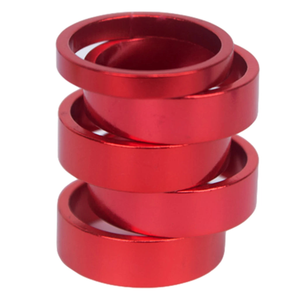 Hot Sale Road Mountain Bikes Parts 2023 New High Quality Fork Spacers Bicycle 4 Colors 5mm/10mm 5mm/1pc+10mm/5pcs Oasis Select Red