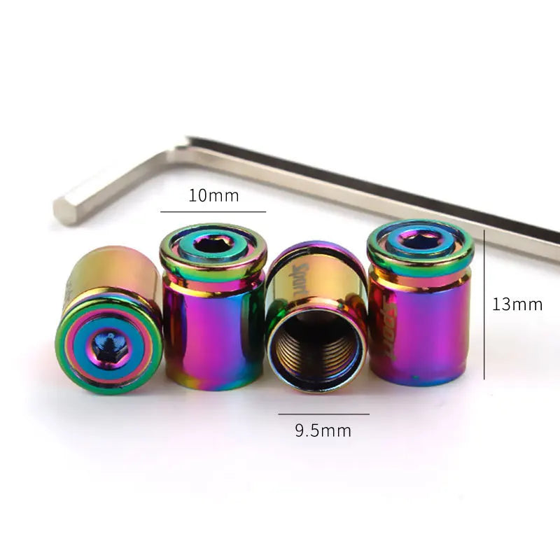 Tire valve stem cap - Universal anti-theft tire valve cap - Aluminum alloy cap - Wheel cap - Suitable for car caps Oasis Select