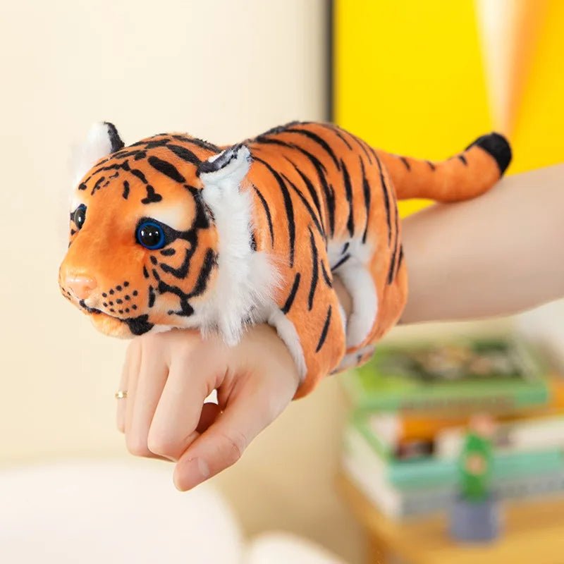 Panda Tiger Papa Ring Bracelet Plush Toy Arm Decoration Doll Curtain Rope Gift Oasis Select Orange Tiger 20cm