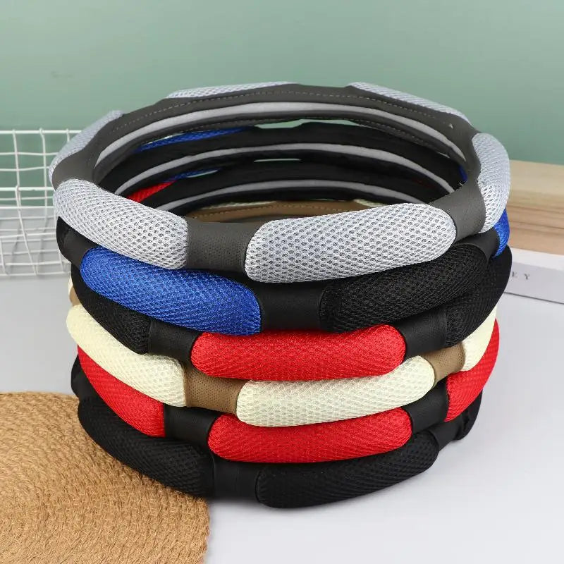 Steering Wheel Cover Suitable For 38cm Diameter Car Accessories Interior Steering Wheel Protective Decoration Universal Oasis Select