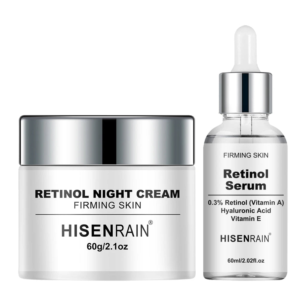 SUYARUN Retinol Gel Cream And Serum Set Anti-Aging Moisturizing Brightening Facial Skincare Treatment. Oasis Select 60g-60ml