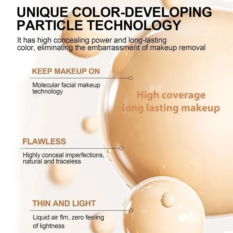 4-in-1 Liquid Foundation SPF 50+ | Full Coverage & Waterproof