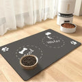 Pet Feeding Mat-Absorbent Dog Mat for Food and Water Bowl-No Stains Quick Dry Dog Water Dispenser Mat-Dog Feeding Supplies Oasis Select GRAY 40X50CM