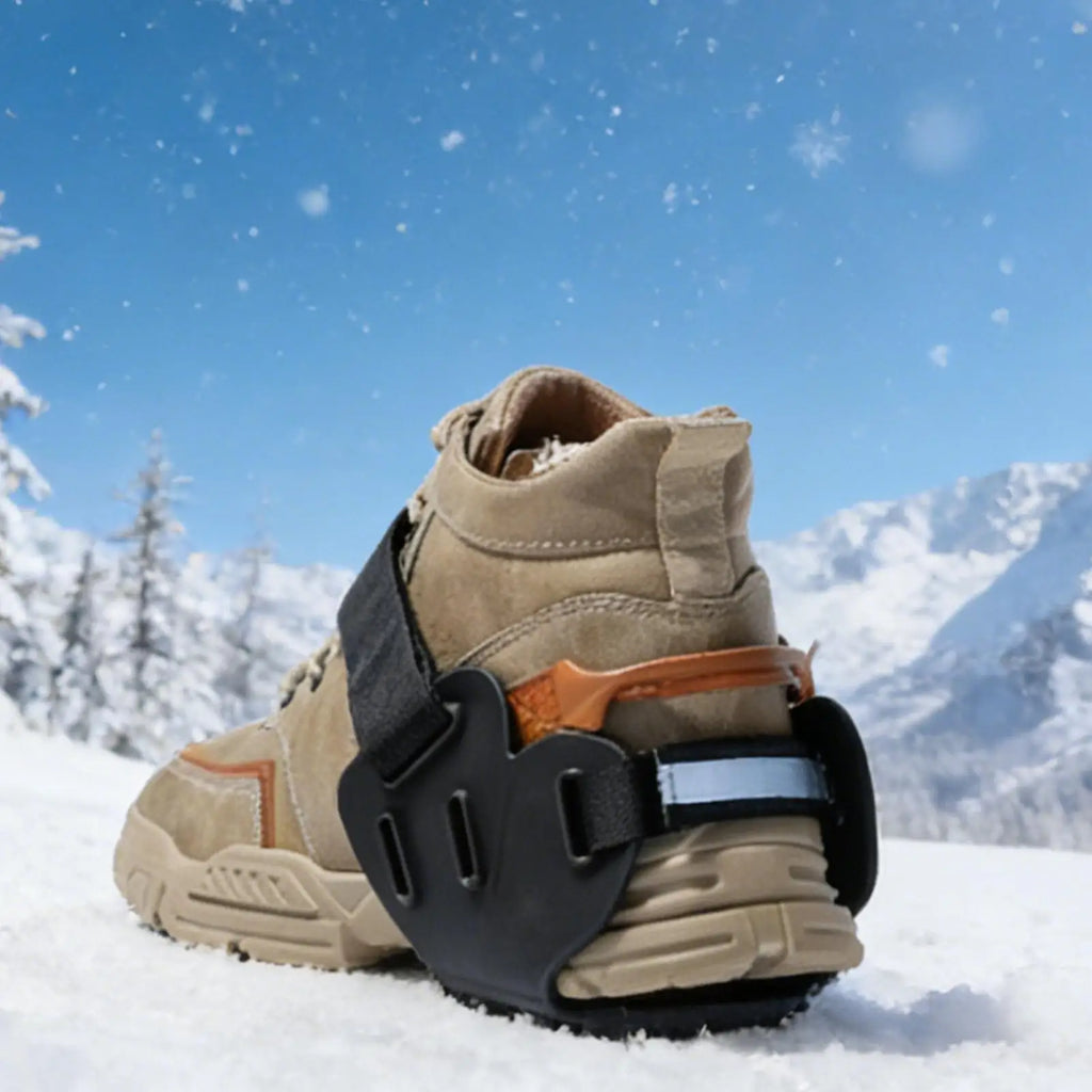 Ice Cleats 9 Studs Anti-Slip Snow Crampons Ice Snow Cleats for Shoes Boots for Winter Walking Running Hiking Climbing Outdoor Oasis Select