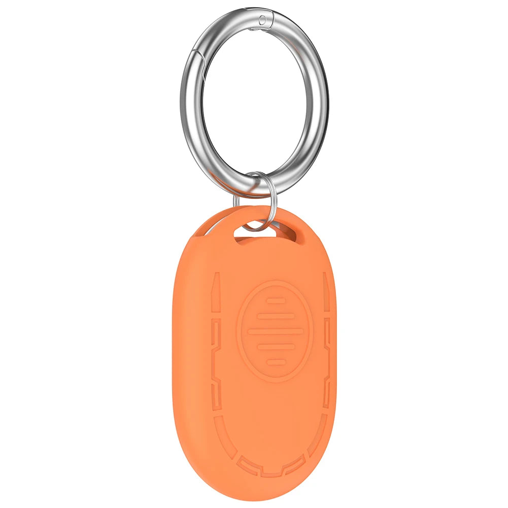 For Xiaomi Tag Protective Silicone Case for BLE UWB Models 4g 43.6 33.8 10.4mm Includes Keyring Flexible Fit No Obstruction Oasis Select Orange