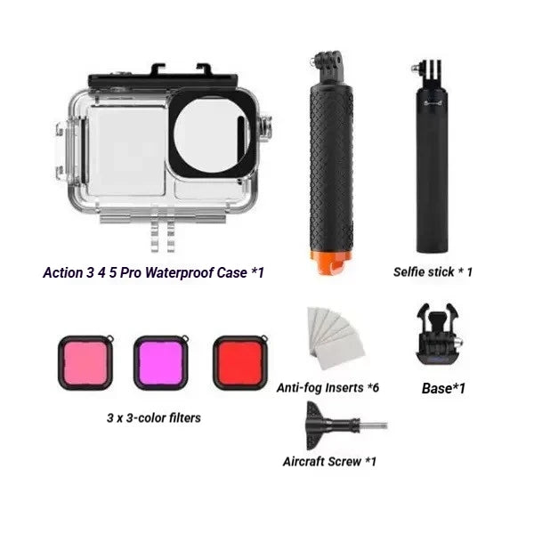 DJI OSMO Action 3/4/5 Pro 40M Waterproof Diving Housing Case