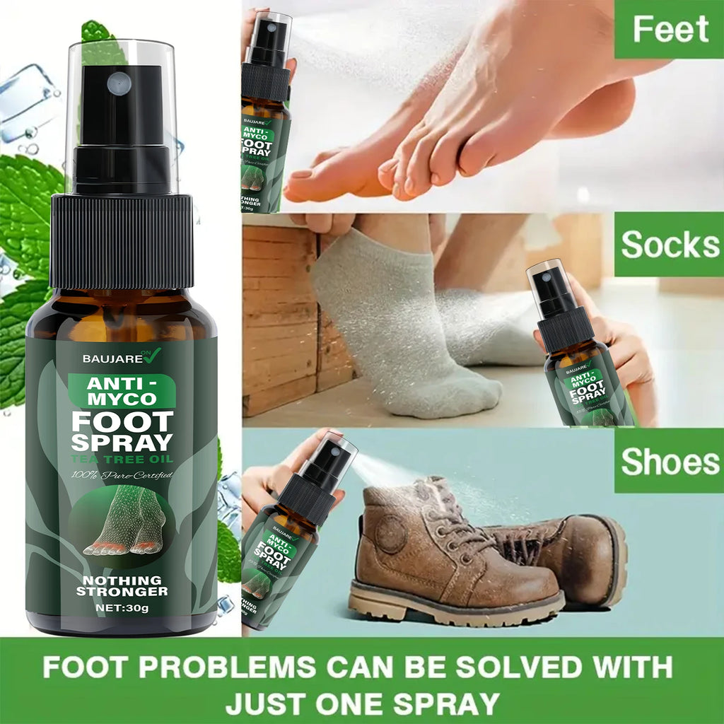 Anti-Fungal Foot Spray with Tea Tree Oil – Moisturizing Formula Foot Care Spray Oasis Select