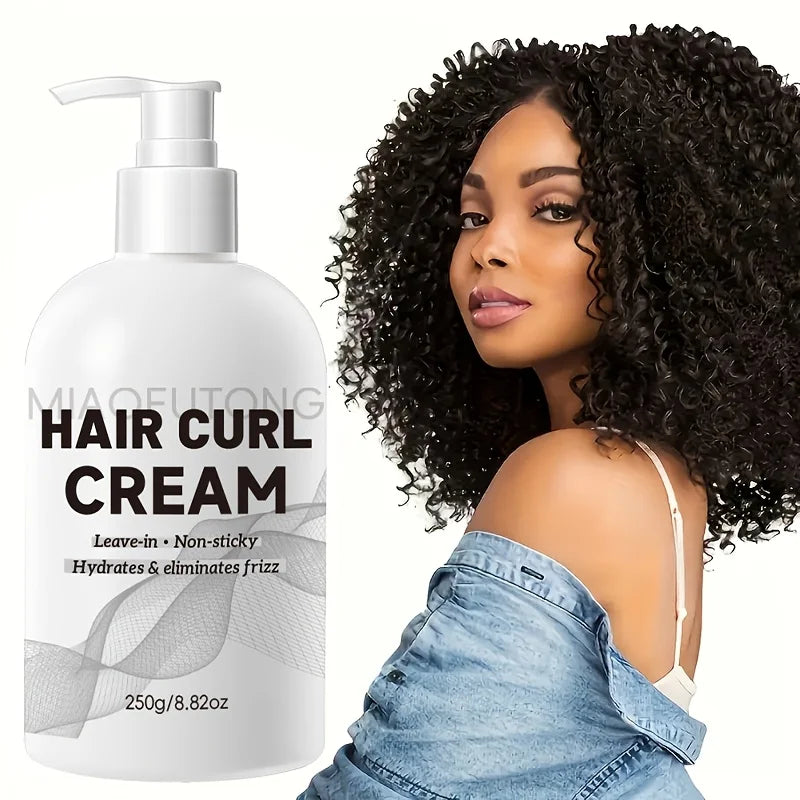 Strong Hold Curl Defining Cream with Argan Oil for Wavy Curls - Anti-Frizz Styling Cream for Long Lasting Bounce and Definition Oasis Select