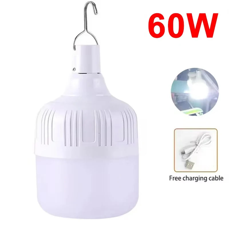 Rechargeable LED Portable Light Super Bright Flashlight Camping Light Work Light 5 Lighting Modes Waterproof Outdoor Light Oasis Select 60W lantern